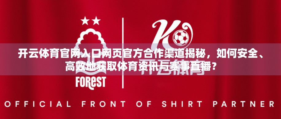 开云体育官网入口网页官方合作渠道揭秘，如何安全、高效地获取体育资讯与赛事直播？