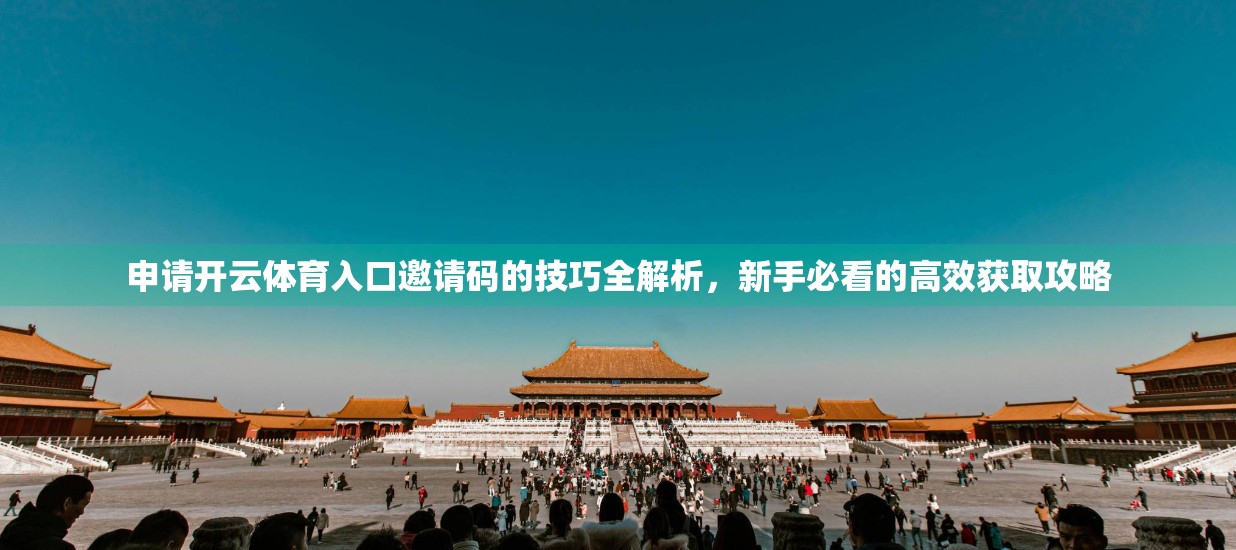 申请开云体育入口邀请码的技巧全解析，新手必看的高效获取攻略