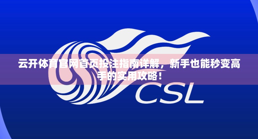 云开体育官网首页投注指南详解，新手也能秒变高手的实用攻略！